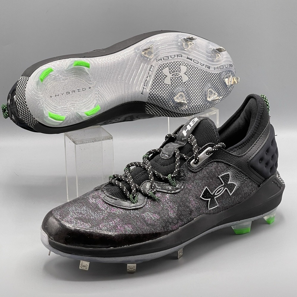 Men's Baseball Cleats 7.5 Metal Hybrid Under Armour Harper ST 3026588-001 Black